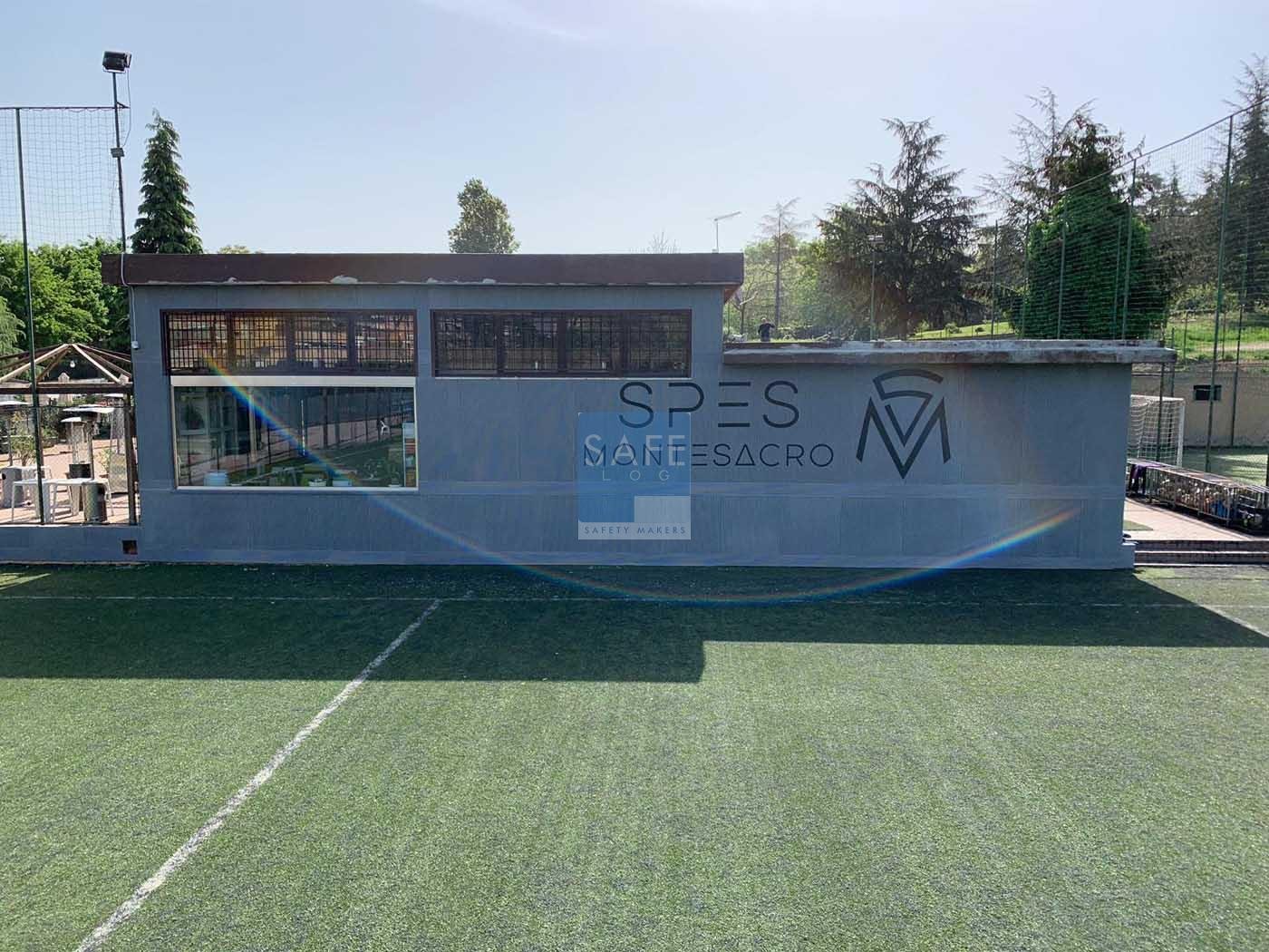 Protezione murale serigrafata campo da calcio