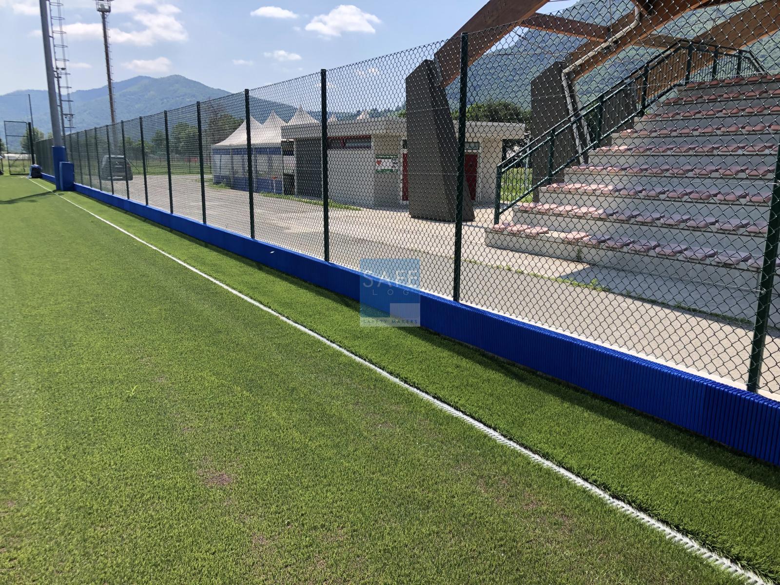 rivestimento antitrauma muretto campo calcio