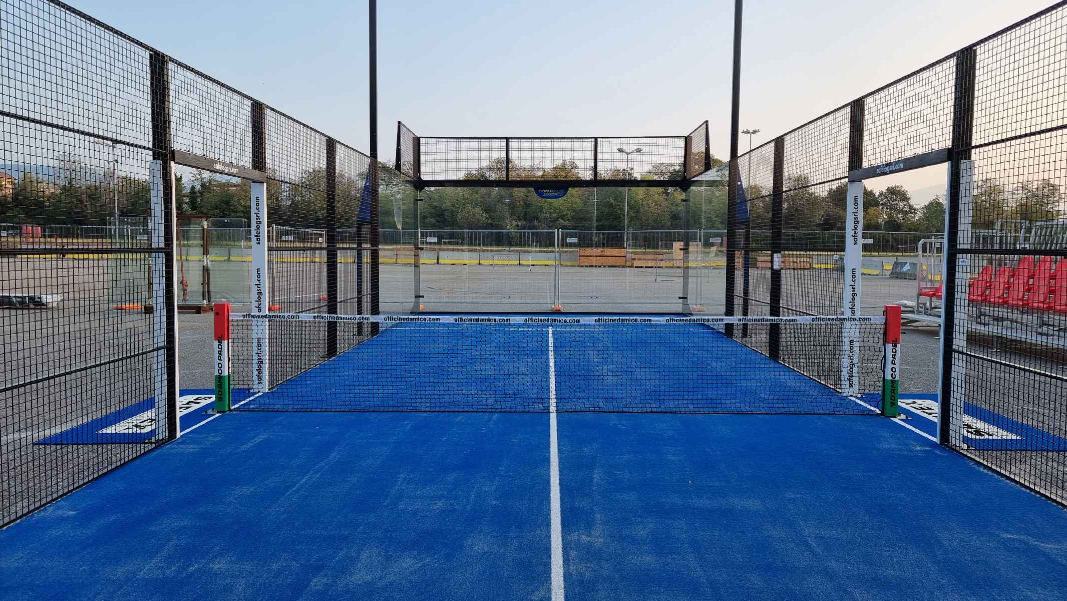 Protezioni campo padel per omologazione FITP