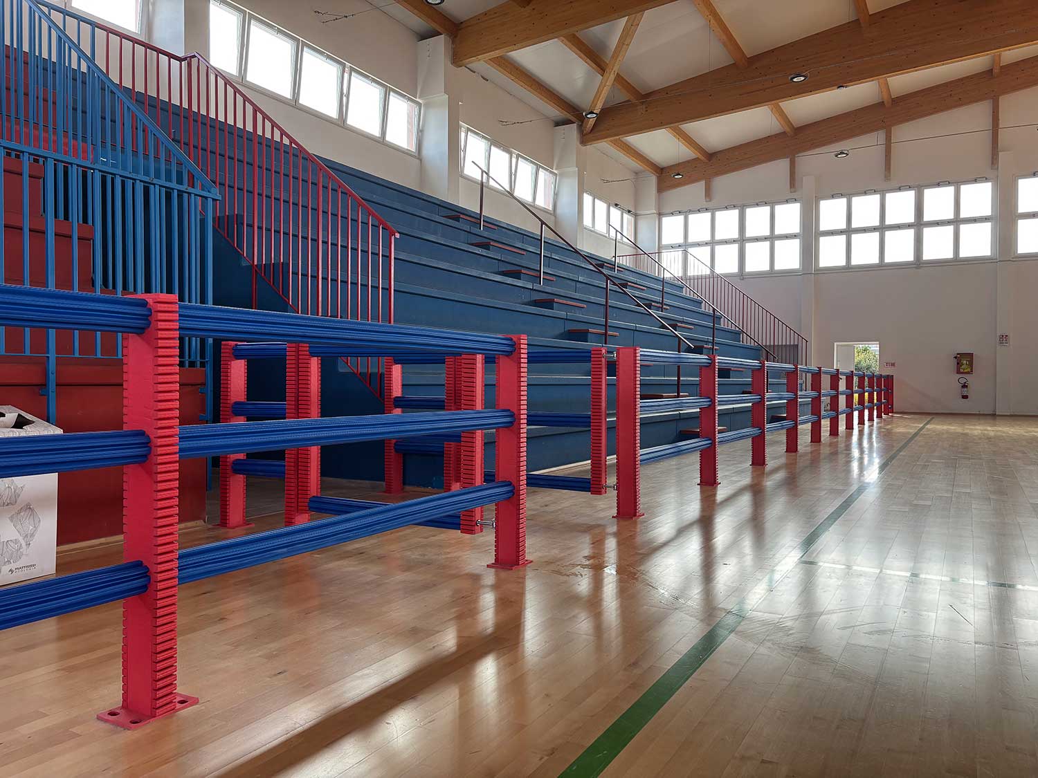 balaustra antitrauma palazzetto sport