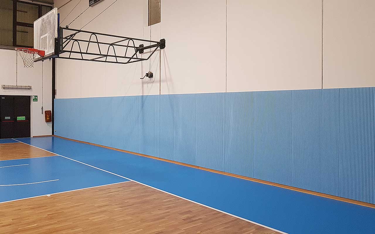 Protezioni murali palazzetto sport e palestre