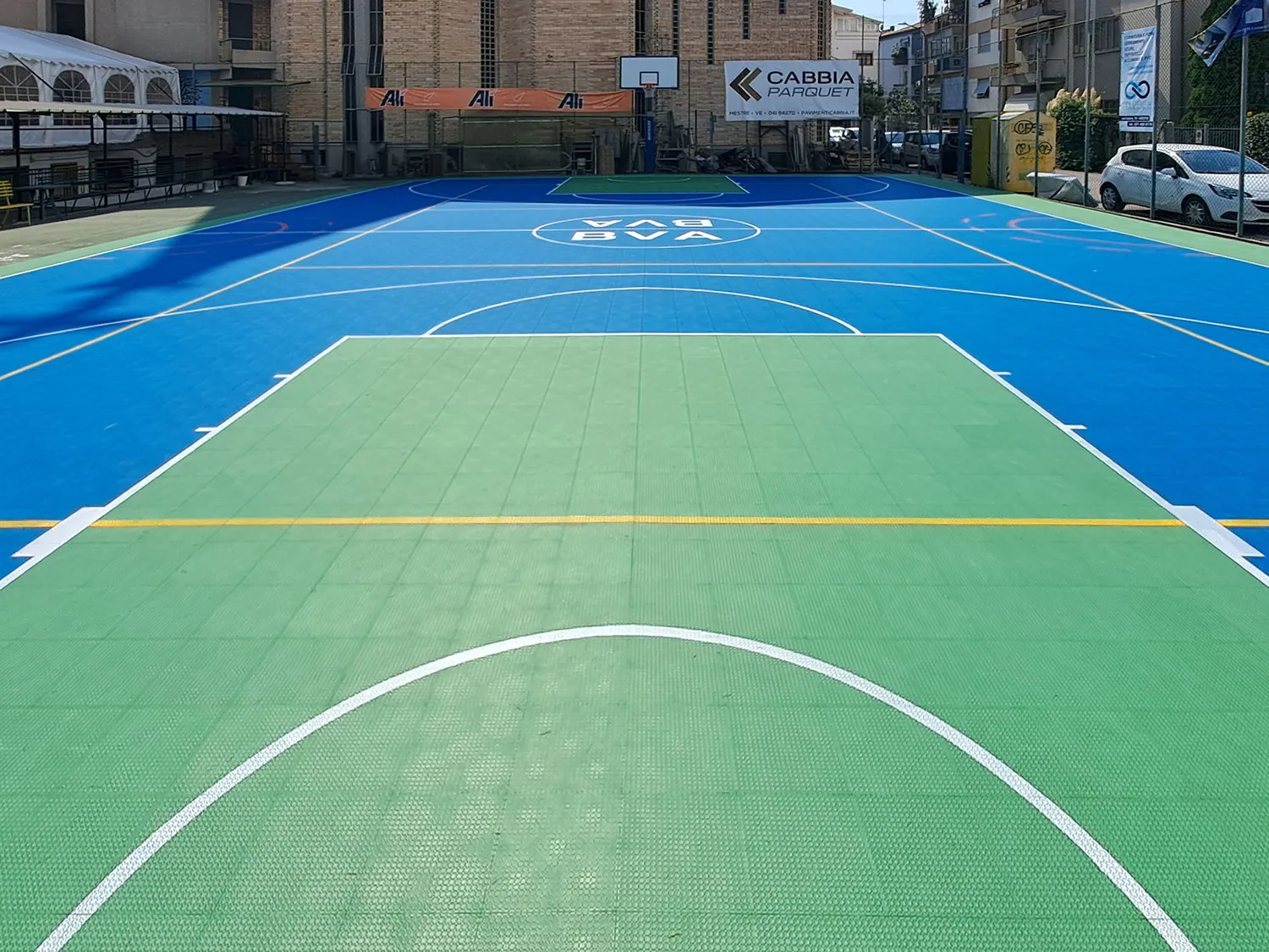 Plastic tile, piastrelle in plastica per esterni